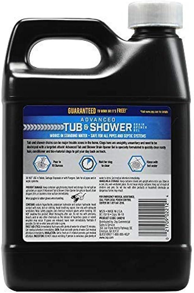 image:imageZep Advanced Tub and Shower Drain Opener Gel 32 Ounce U49210 Formulated for Hair Soap and ConditionerOpener Gel