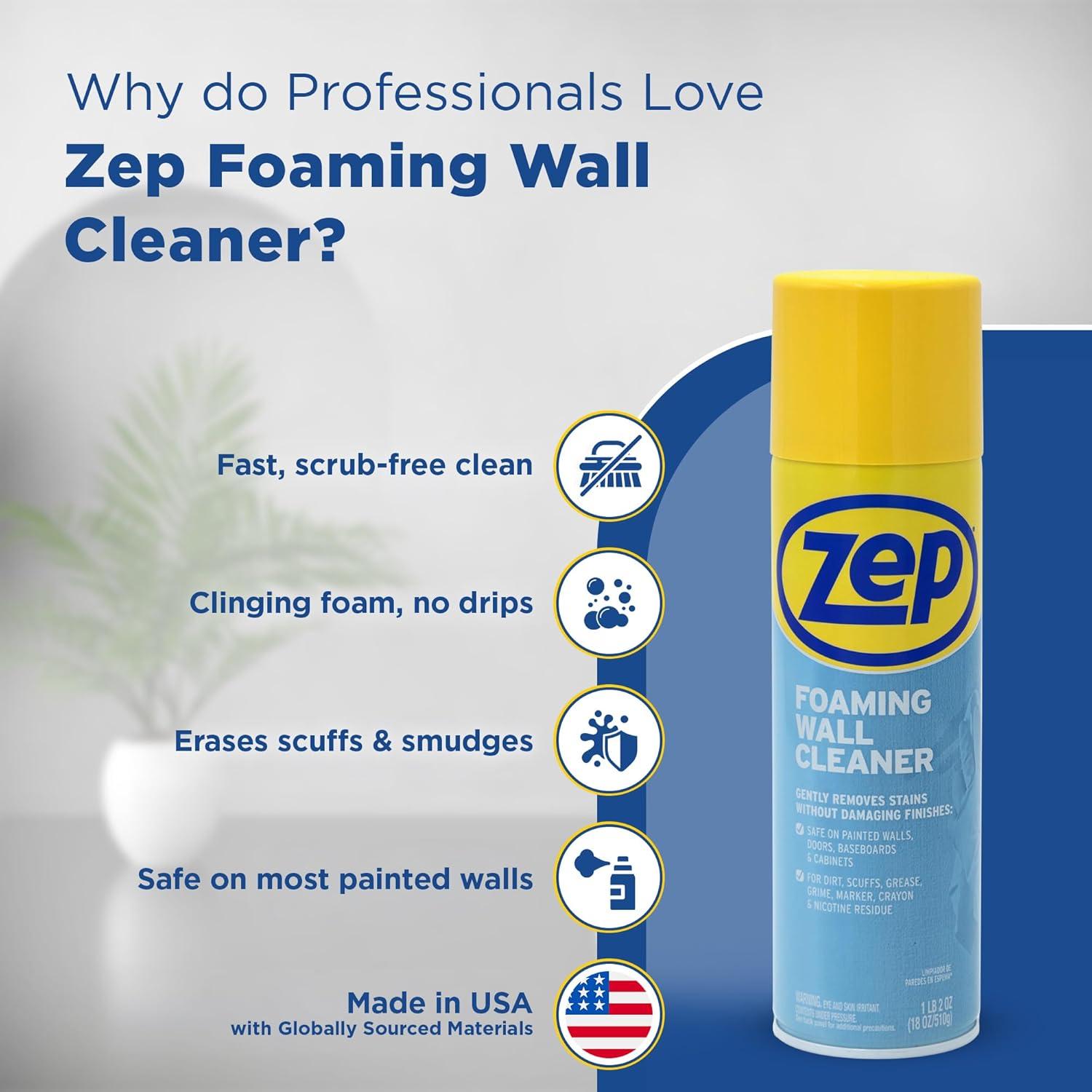 image:imageZep ZUFWC18 Foaming Wall Cleaner 18 oz Clear4
