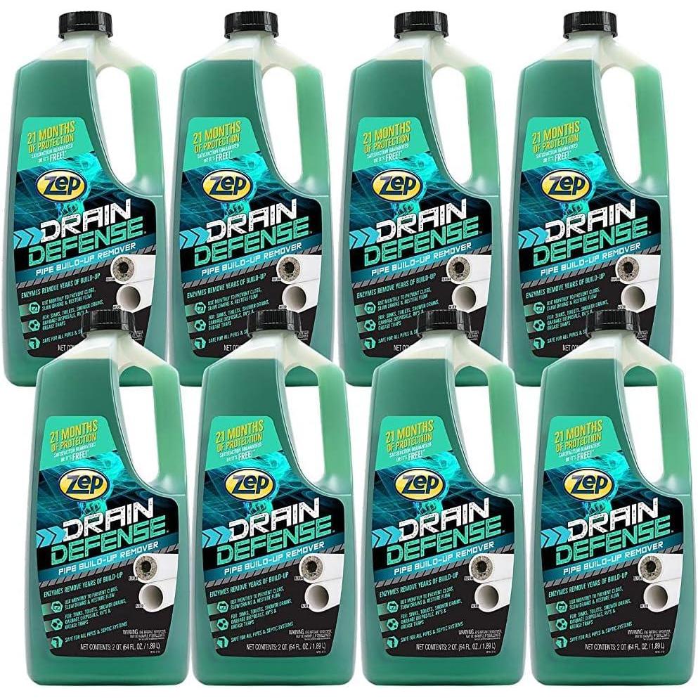 image:imageZep Drain Defense Pipe BuildUp Remover 64 Ounces ZLDC648 Professional Strength Liquid Pipe Build Up RemoverGREEN8