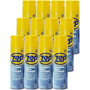 Zep Foaming Wall Cleaner – 18 oz (Case of 12) – ZUFWC18 – Removes Stains Without Damaging Finishes, Scrub-Free Wall Cleaner Spray, For Ceilings, Walls, Baseboards And More