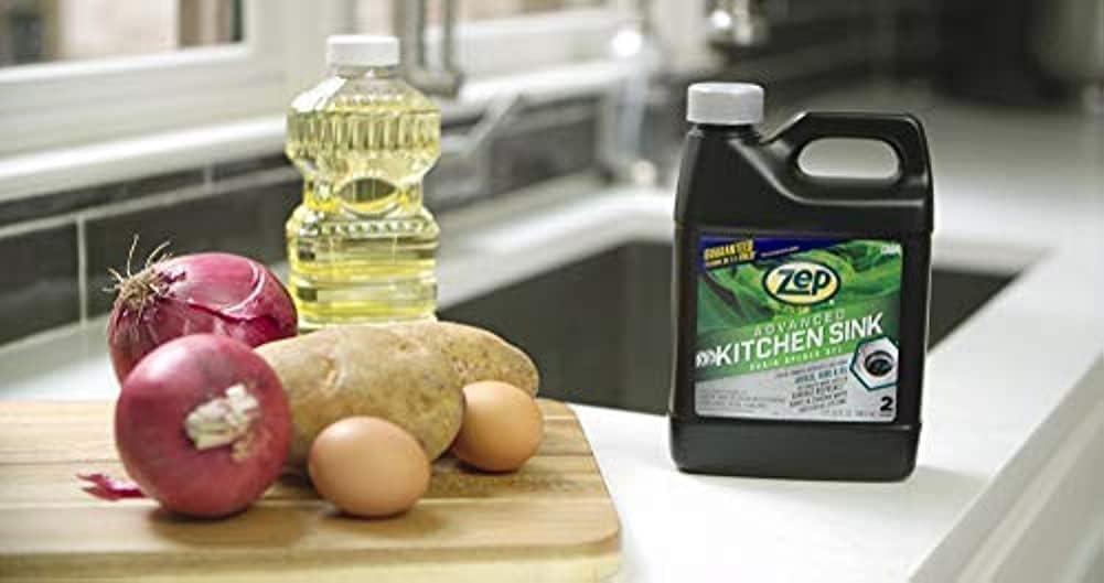 image:imageZep Advanced Kitchen Drain Opener 32 ounces U49710 Formulated for Grease Food and OilSafe for Garbage Disposal1