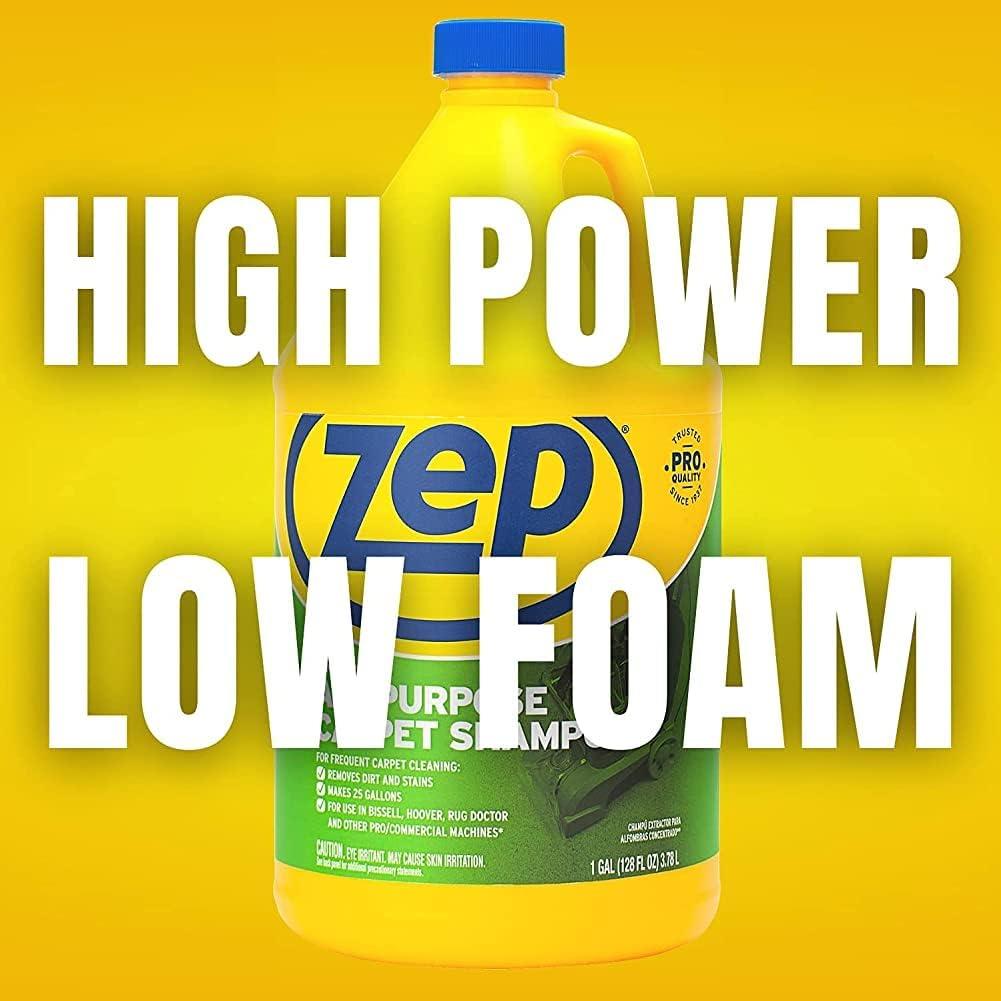 image:imageZep AllPurpose Carpet Shampoo Concentrate Cleaner 1 Gallon ZUCEC128 Professional Formula Removes Dirt and StainsPack of 2
