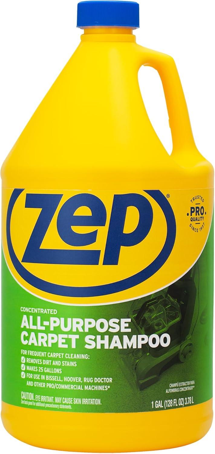 image:imageZep AllPurpose Carpet Shampoo Concentrate Cleaner 1 Gallon ZUCEC128 Professional Formula Removes Dirt and StainsPack of 4