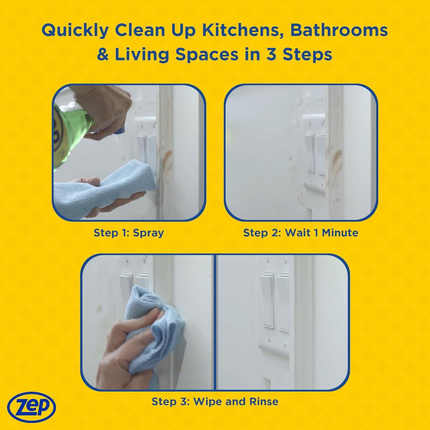 image:imageZep AllPurpose Cleaner and Degreaser 1 Gallon 1 Unit ZU0567128 Heavy Duty Industrial Cleaner for Business and Household Used in Kitchen Countertops Appliances Walls and Floor Surfaces32 Fl Oz Pack of 1