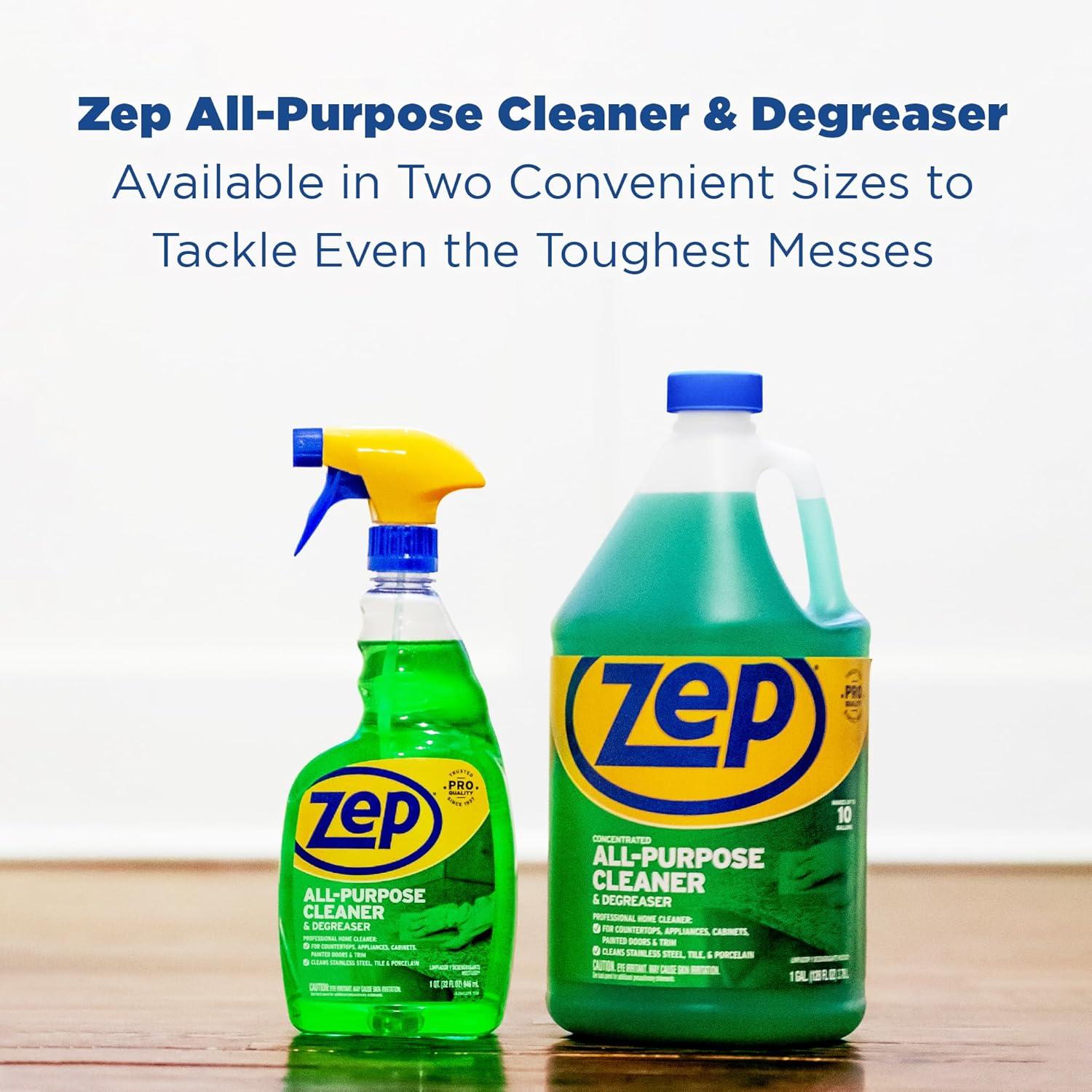 image:imageZep AllPurpose Cleaner and Degreaser 1 Gallon 1 Unit ZU0567128 Heavy Duty Industrial Cleaner for Business and Household Used in Kitchen Countertops Appliances Walls and Floor Surfaces32 Fl Oz Pack of 1
