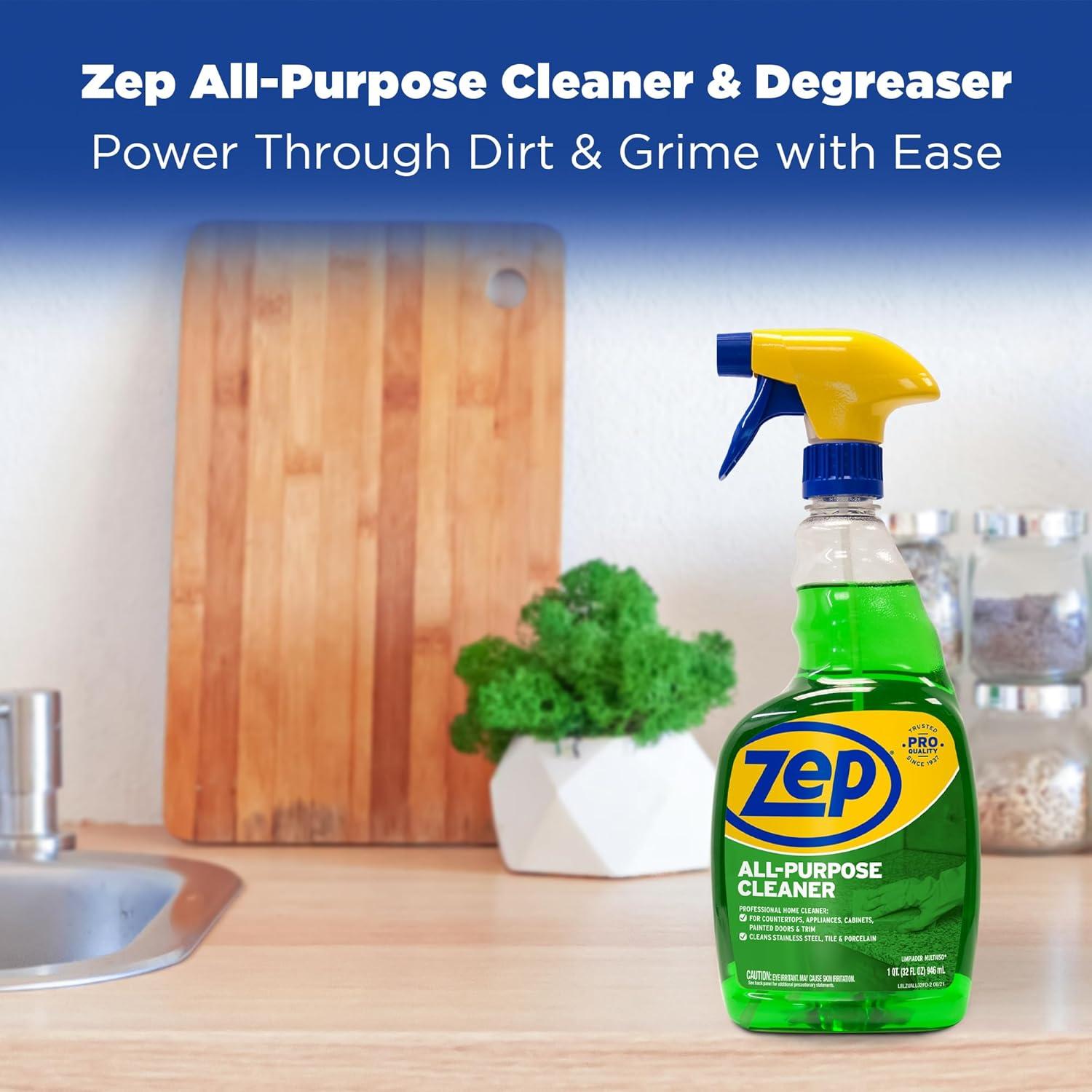 image:imageZep AllPurpose Cleaner and Degreaser 1 Gallon 1 Unit ZU0567128 Heavy Duty Industrial Cleaner for Business and Household Used in Kitchen Countertops Appliances Walls and Floor Surfaces32 Fl Oz Pack of 1