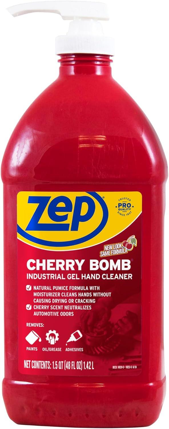image:imageZep Cherry Bomb Hand Cleaner 48 Ounce Volcanic Rock and Emollients Perfect for Mechanics and DIYers4