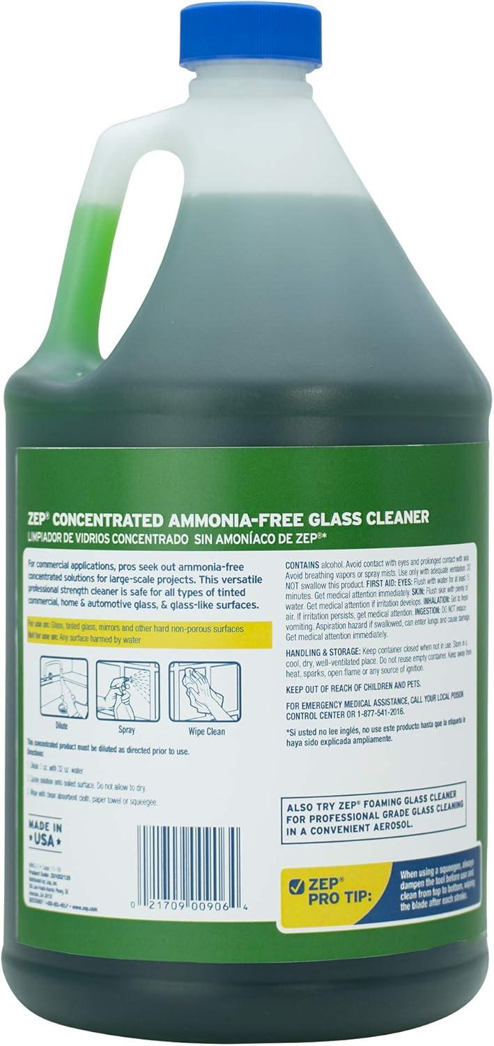 image:imageZep Commercial Glass Cleaner Concentrate Concentrate Liquid Solution Green 1 gal 128 fl oz1
