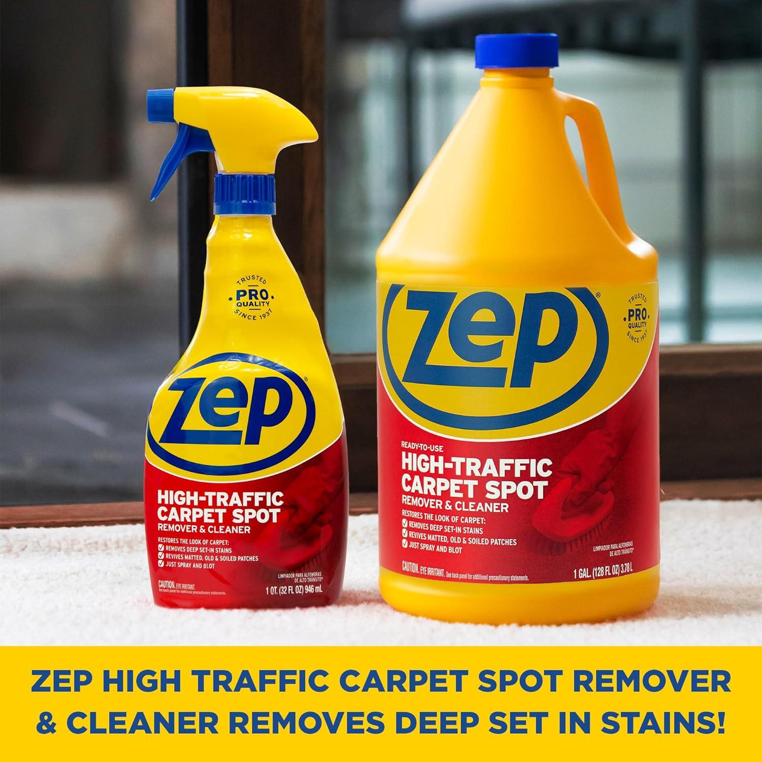 image:imageZep High Traffic Carpet Cleaner 1 Gallon Penetrating Formula Removes Deep Stains Make HighTraffic Areas Look New Again