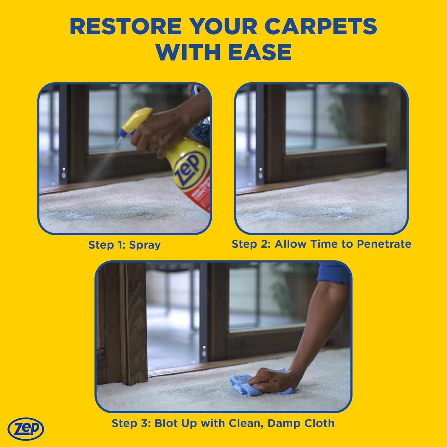 image:imageZep High Traffic Carpet Cleaner 1 Gallon Penetrating Formula Removes Deep Stains Make HighTraffic Areas Look New Again