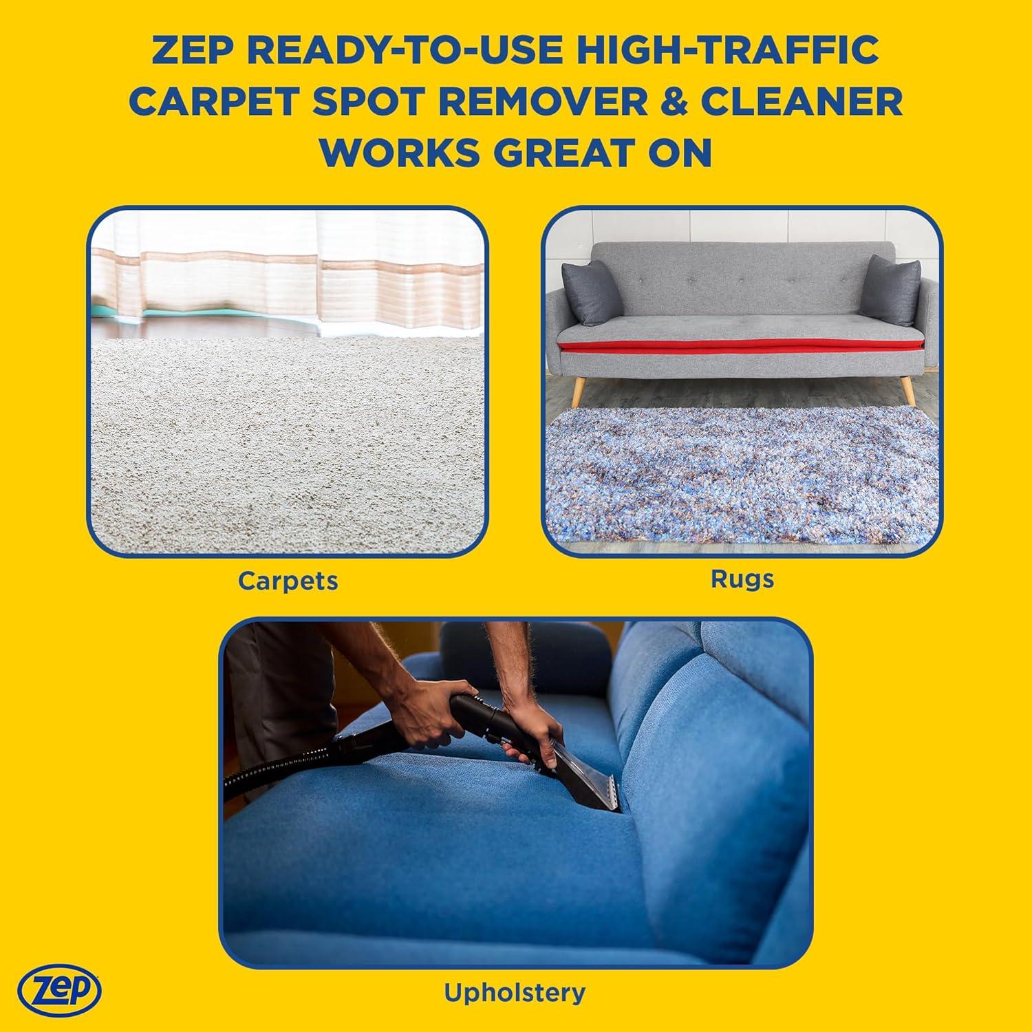 image:imageZep High Traffic Carpet Cleaner 1 Gallon Penetrating Formula Removes Deep Stains Make HighTraffic Areas Look New Again