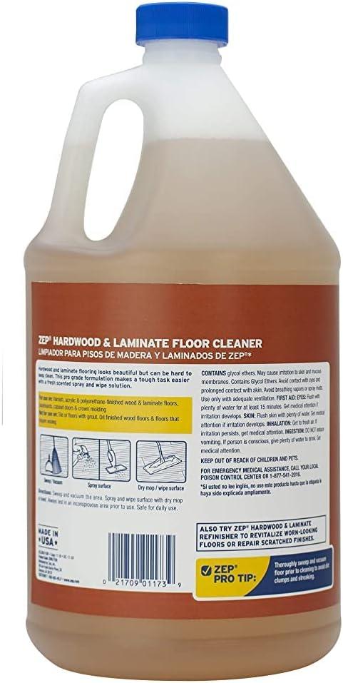 image:imageZep Industrial Hardwood and Laminate Floor Cleaner 1 Gallon ZUHLF128 Removes Spots Stains and Scuffs Cleans and Restores Shine2