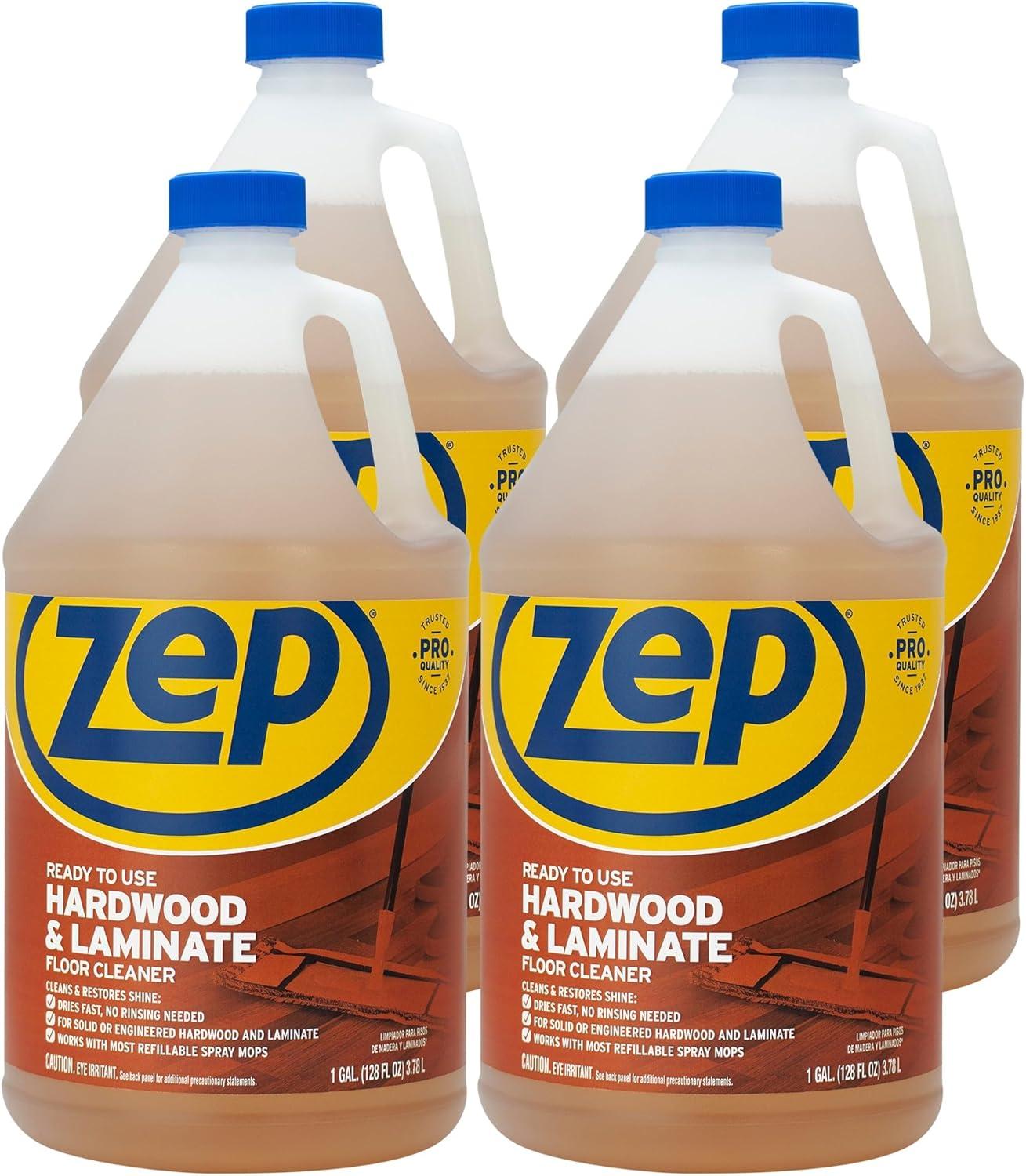 image:imageZep Industrial Hardwood and Laminate Floor Cleaner 1 Gallon ZUHLF128 Removes Spots Stains and Scuffs Cleans and Restores Shine4