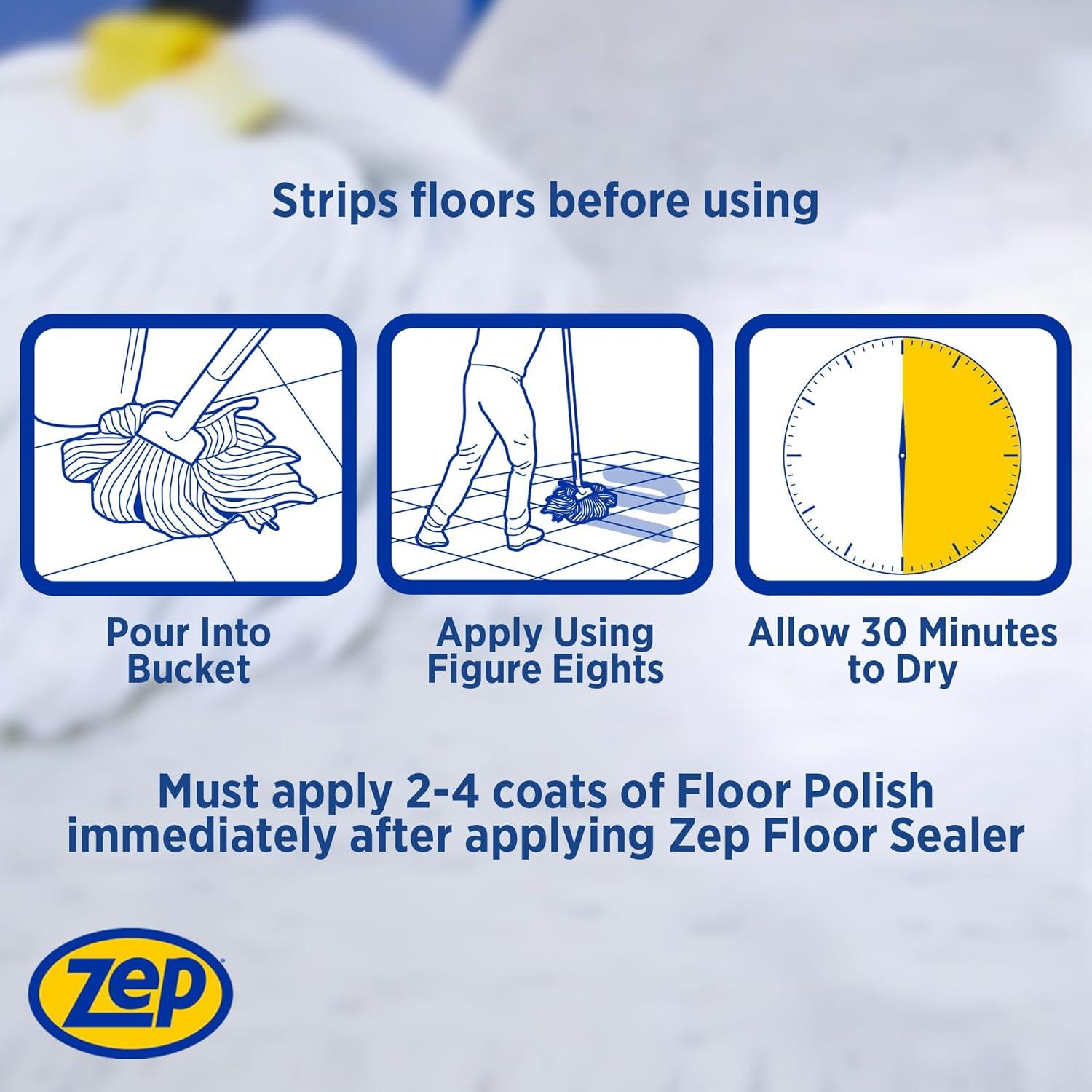 image:imageZep Stain Resistant Floor Sealer 1 Gallon ZUFSLR128 Durable Long Lasting Seal2