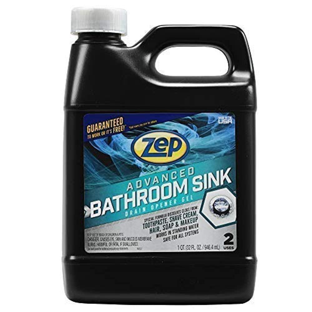 image:imageZep Advanced Bathroom Sink Drain Opener Gel 32 Ounce U49310 Formulated for Toothpaste Shave Cream Hair Soap and Makeup