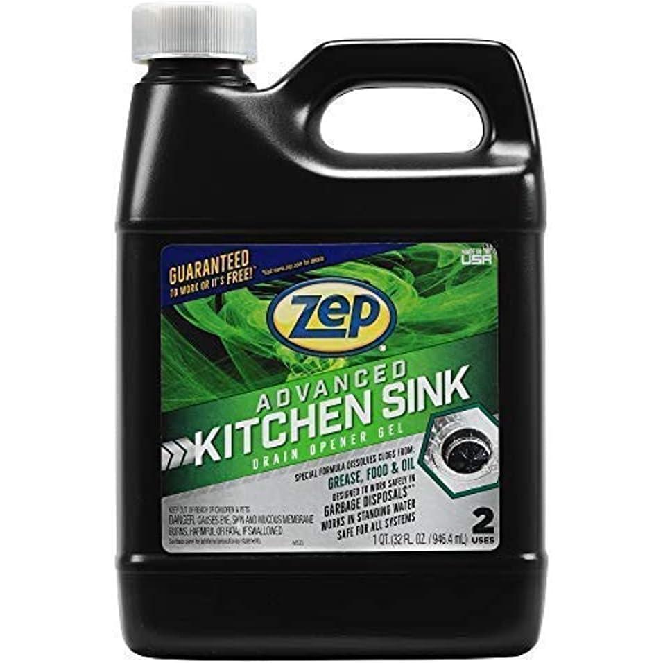 image:imageZep Advanced Kitchen Drain Opener 32 ounces U49710 Formulated for Grease Food and OilSafe for Garbage Disposal1