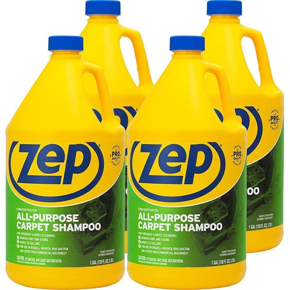 image:imageZep AllPurpose Carpet Shampoo Concentrate Cleaner 1 Gallon ZUCEC128 Professional Formula Removes Dirt and StainsPack of 4