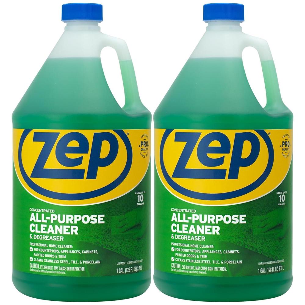 image:imageZep AllPurpose Cleaner and Degreaser  1 Gallon 1 Unit ZU0567128  Heavy Duty Industrial Cleaner for Business and Household Used in Kitchen Countertops Appliances Walls and Floor Surfaces128 Fl Oz Pack of 2