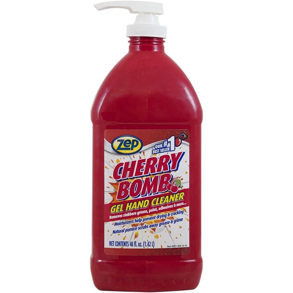 image:imageZep Cherry Bomb Hand Cleaner  48 Ounce  Volcanic Rock and Emollients  Perfect for Mechanics and DIYers1
