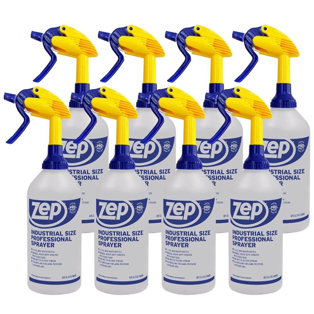 image:imageZep Industrial Sprayer Bottle 48 Ounces Case of 8 C32810 Up to 30 Foot Spray Adjustable Nozzle