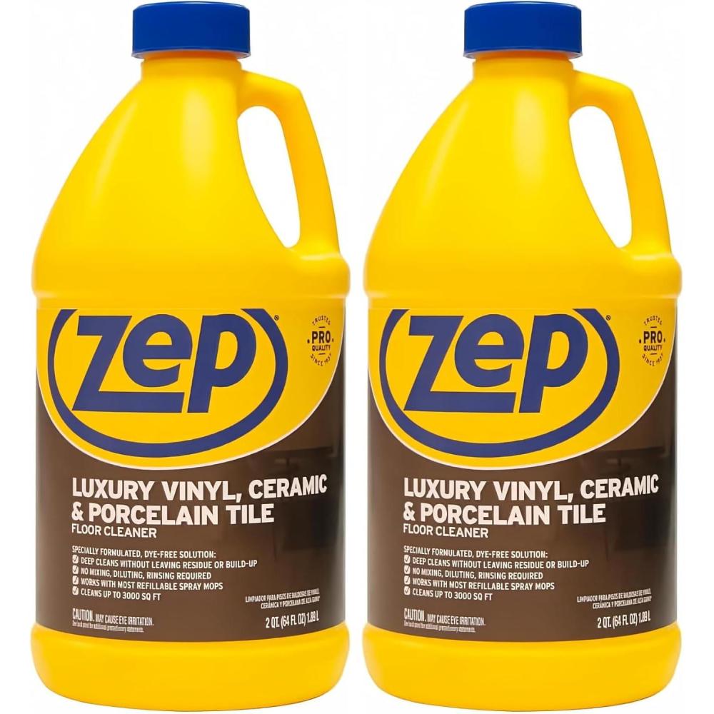 image:imageZep Luxury Vinyl Ceramic and Porcelain Floor Cleaner  64 oz ZULVCP64 Safe for Grout Pro Formula64 Fl Oz Pack of 2
