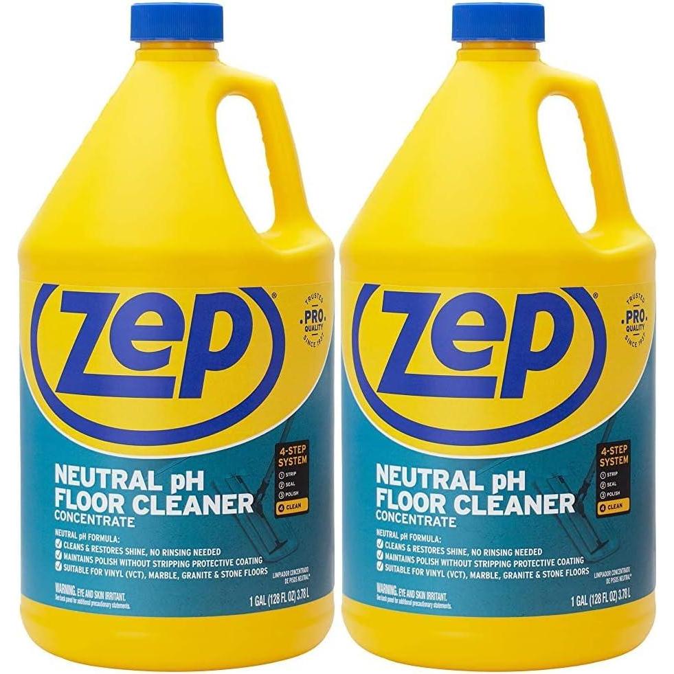 image:imageZep Neutral PH Industrial Floor Cleaner  1 Gallon  ZUNEUT128  Concentrated Pro Trusted AllPurpose Floor Cleaner2