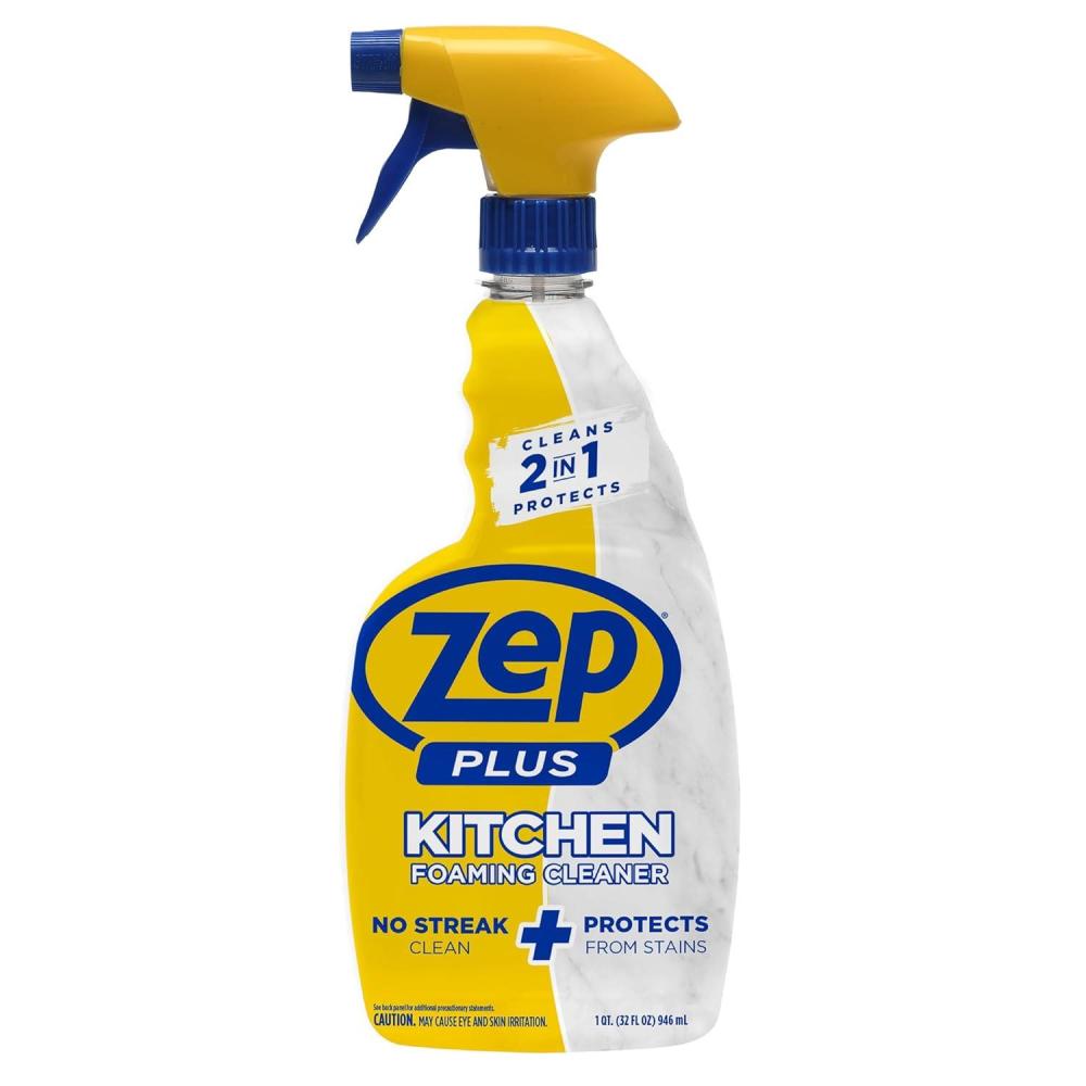 image:imageZep Plus Kitchen Foaming Cleaner 32 FL OZ R544122in1 benefits clean while protecting surfaces from stains and stuckon grime