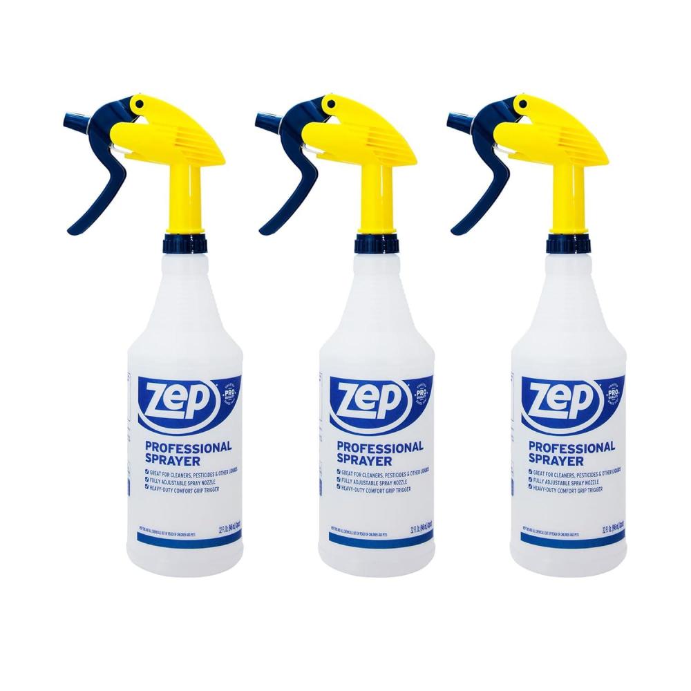 image:imageZep Professional Sprayer Bottle Fine Mist up to a 30Foot Stream Case of 6 32 ozVersatile Adjustable Nozzle Spray Bottles with a Fine Mist or Powerful Spray Refillable for Diluted Concentrate