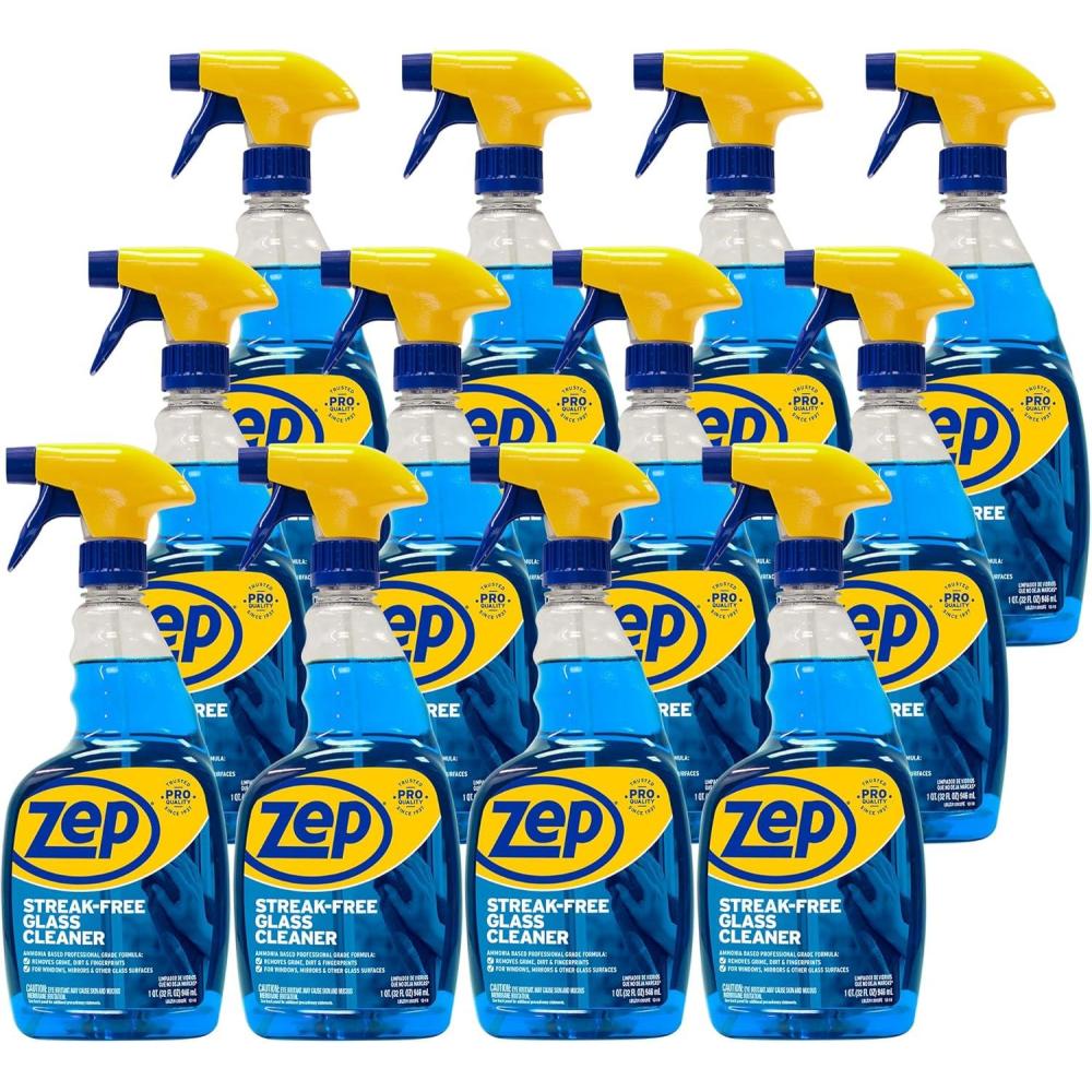 image:imageZep StreakFree Glass Cleaner 32 Oz Case of 4 ZU112032 Professional Grade Formula that Cleans Dirt Fingerprints Grime Smoke Haze and Toothpaste on Windows Mirrors and Other Glass Surfaces12
