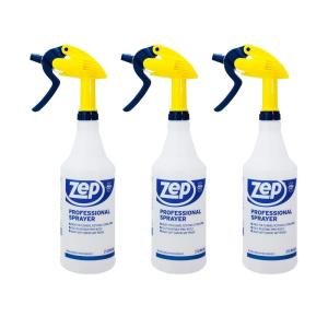 ZEP Professional Sprayer Bottle – 32 oz (Pack of 3) – HDPRO1 – Versatile Adjustable Nozzle Spray Bottles with a Fine Mist or Powerful Spray, Refillable for Diluted Concentrate