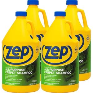 Zep All-Purpose Carpet Shampoo Concentrate Cleaner – 1 Gallon – ZUCEC128 – Professional Formula Removes Dirt and Stains(Pack of 4)