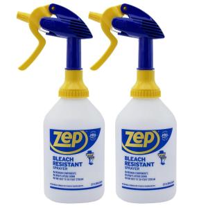 Zep Bleach Resistant Professional Sprayer Bottle – 32 oz (Pack of 2) – ZUPRO2-30 Foot Stream Spray or a Fine Mist, Adjustable Nozzle Measurements, Bleach Resistant for Up to a Year