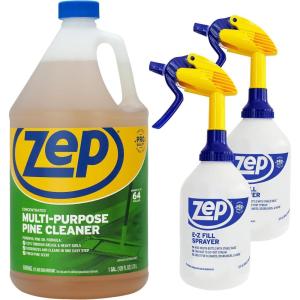 Zep Concentrated Multi-Purpose Pine Cleaner – Cut Grease & Deodorize in One Step – 1 Gallon E-Z Fill Sprayer 2-Pack – Bundle