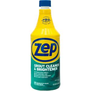 Zep Grout Cleaner and Brightener – 32 Ounce (1 Bottle) – ZU104632 – Deep Cleaning Formula Removes Old Stains From Grout(32 Fl Oz (Pack of 1))
