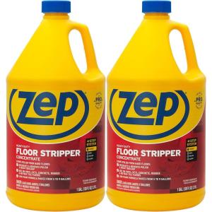 Zep Heavy-Duty Floor Stripper Ammonia Free Concentrate – 1 Gallon (Case of 4) ZULFFS128 – Dissolves and Removes Polish from Hard Floors, Use on Vinyl (VCT), Concrete, Rubber(2)