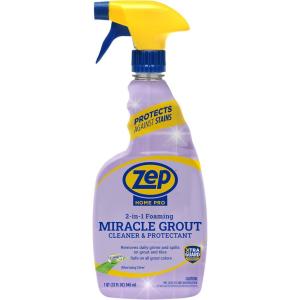 Zep Home Pro Foaming Miracle Grout Cleaner & Protectant – 32 Fl. OZ – (Pack of 1) 2-in-1 for Sparkling Clean Grout Lines(32 Fl Oz (Pack of 1))