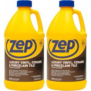 Zep Luxury Vinyl, Ceramic and Porcelain Floor Cleaner – 64 oz. ZULVCP64 Safe for Grout, Pro Formula(64 Fl Oz (Pack of 2))