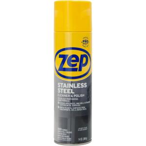 Zep Stainless Steel Cleaner and Polish 14 ounces – ZUSSTL14 – Protects Metal Surfaces from Fingerprints, Soil and Waterspots(14 Ounce (Pack of 1))