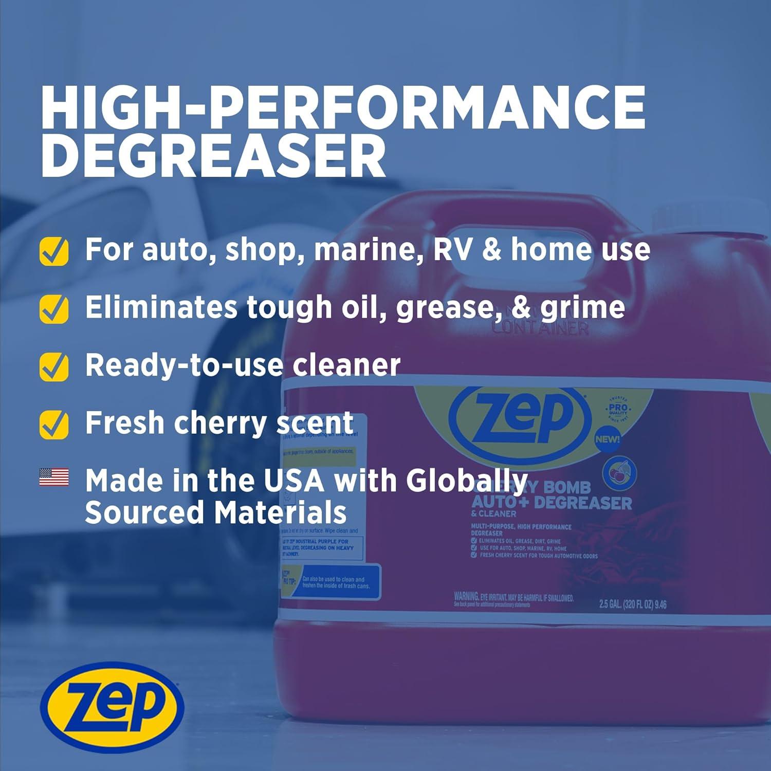 image:imageZep Cherry Bomb Auto Degreaser amp Cleaner For Auto Marine RV amp Home 25 Gallon