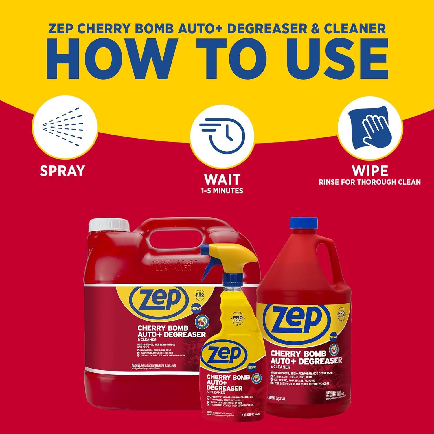 image:imageZep Cherry Bomb Auto Degreaser amp Cleaner For Auto Marine RV amp Home 32 oz