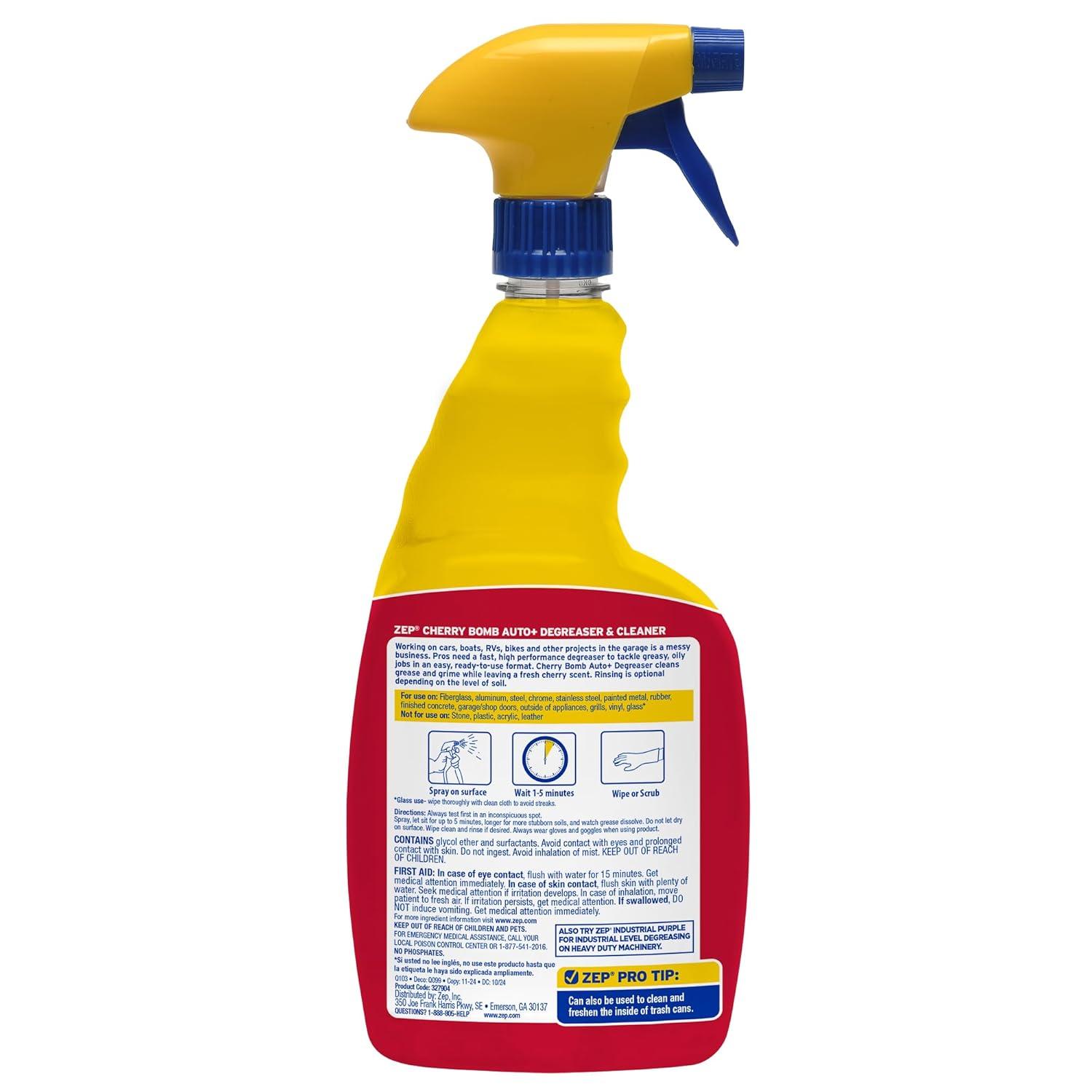 image:imageZep Cherry Bomb Auto Degreaser amp Cleaner For Auto Marine RV amp Home 32 oz