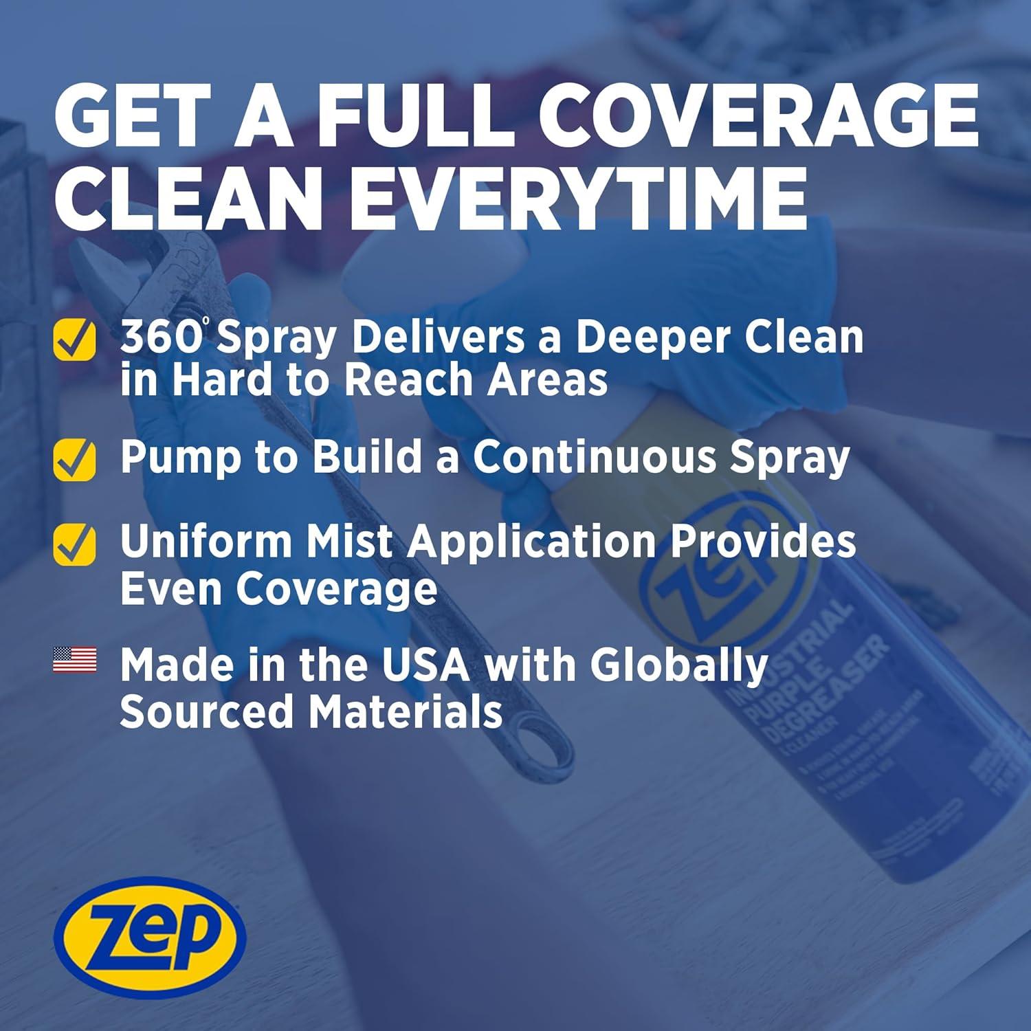 image:imageZep Industrial Purple Degreaser amp Cleaner Flarisol 16 oz R42320 Effectively removes tough stains grease and grime from machinery tools and equipment