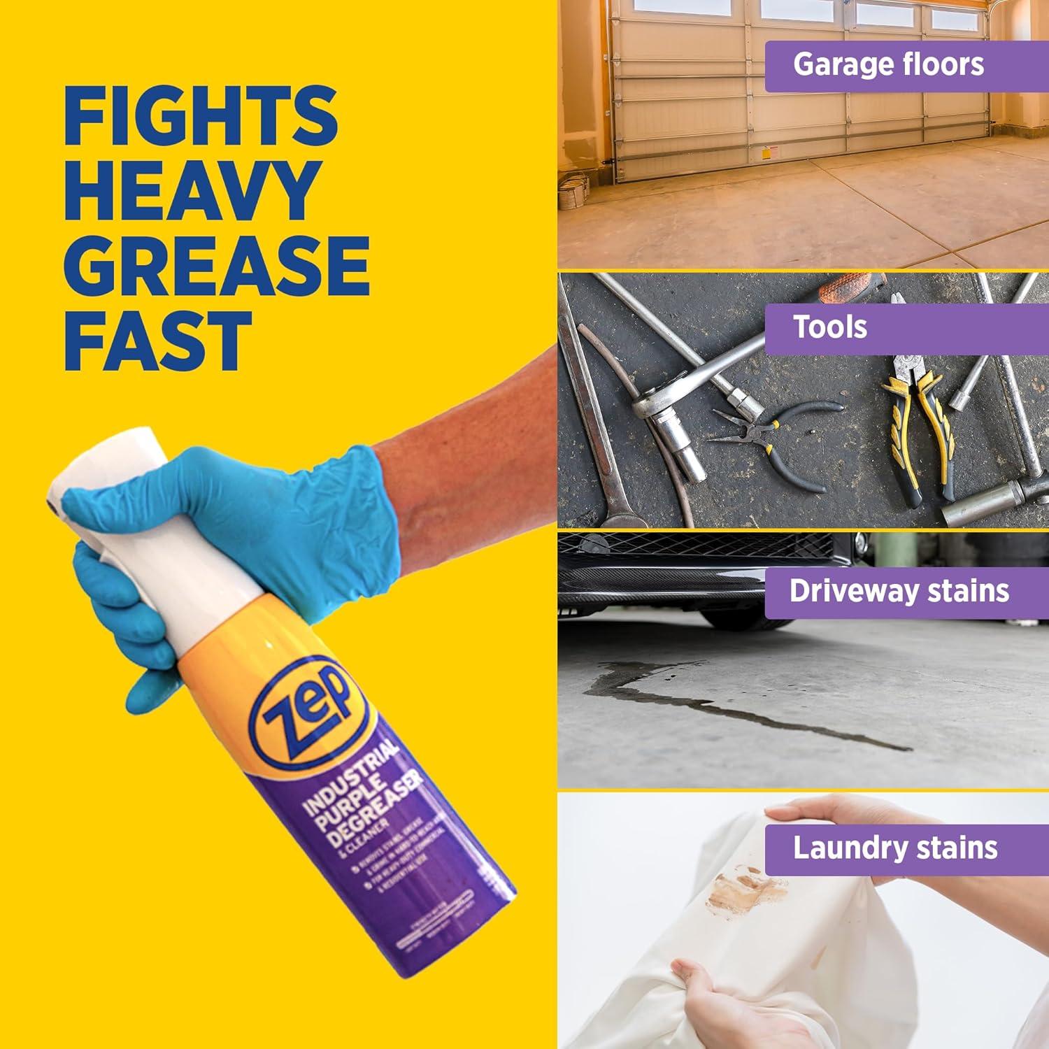 image:imageZep Industrial Purple Degreaser amp Cleaner Flarisol 16 oz R42320 Effectively removes tough stains grease and grime from machinery tools and equipment
