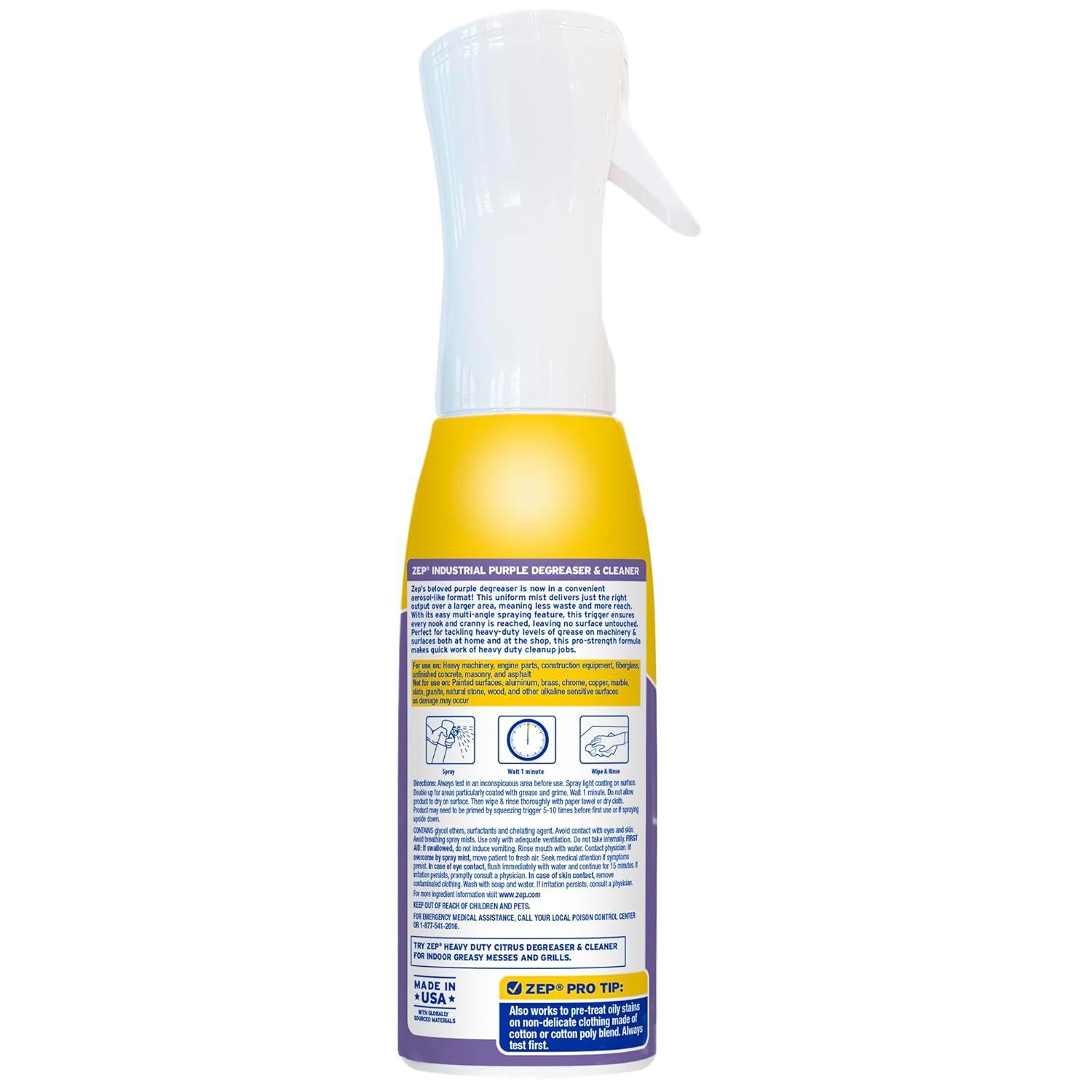 image:imageZep Industrial Purple Degreaser amp Cleaner Flarisol 16 oz R42320 Effectively removes tough stains grease and grime from machinery tools and equipment