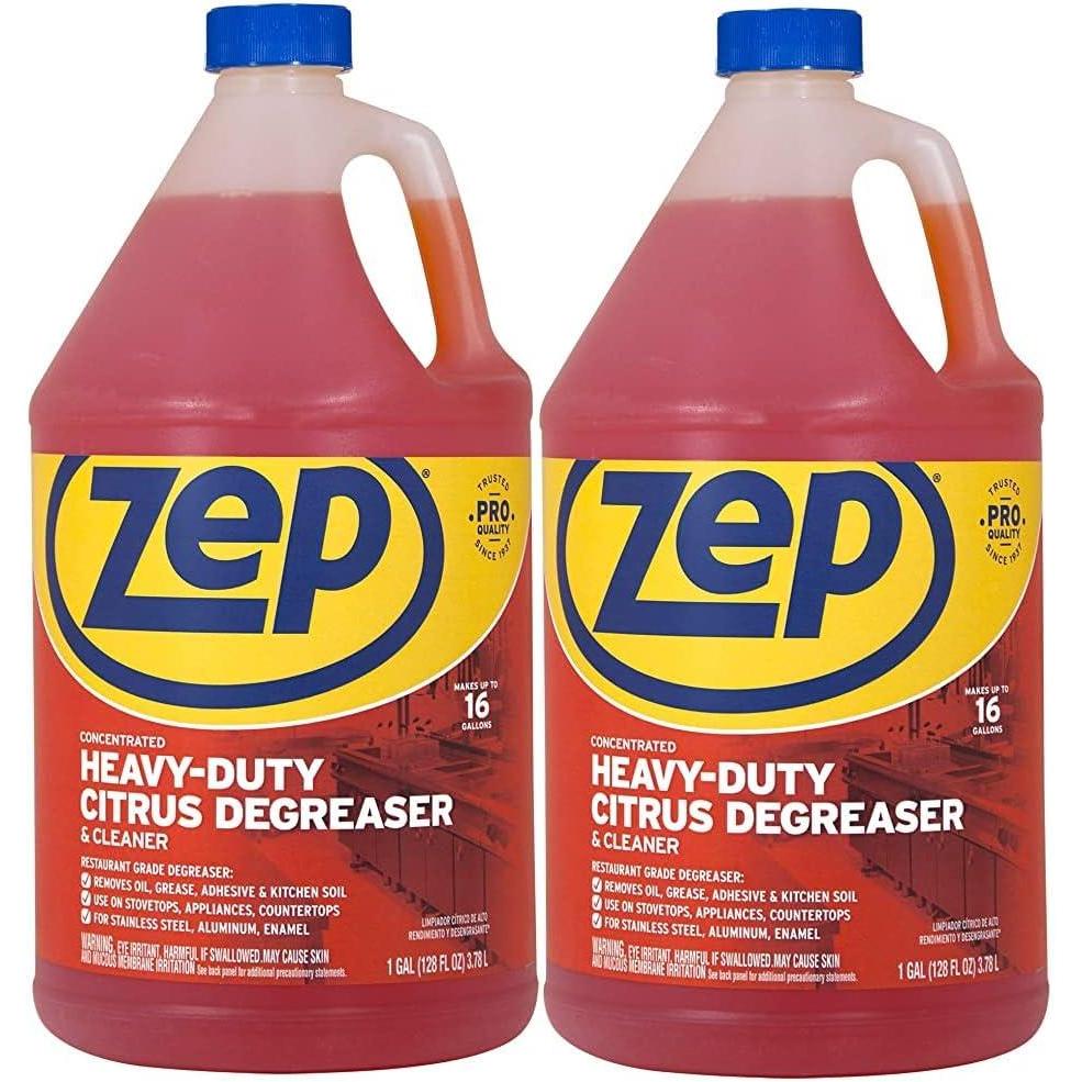 image:imageZep HeavyDuty Citrus Degreaser Cleaner Concentrate  1 Gallon Case of 4 ZUCIT128  Restaurant Grade Degreaser and Cleaner Removes Oil Grease Adhesive and Kitchen Soil on Stovetops Appliances256 Fl Oz Pack of 1