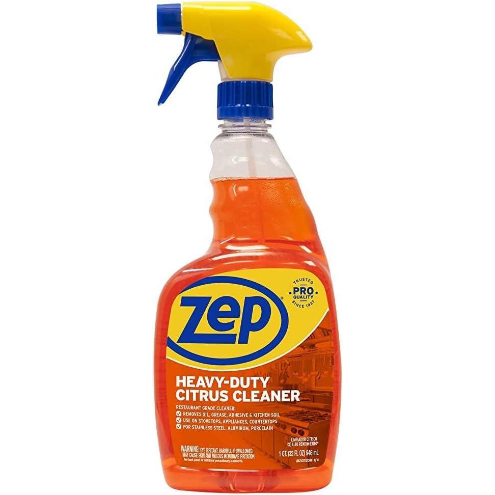 image:imageZep HeavyDuty Citrus Degreaser Cleaner Concentrate  1 Gallon Case of 4 ZUCIT128  Restaurant Grade Degreaser and Cleaner Removes Oil Grease Adhesive and Kitchen Soil on Stovetops Appliances32 Fl Oz Pack of 1