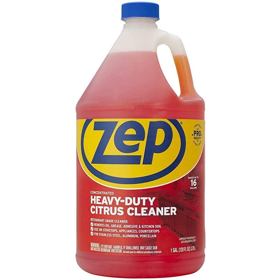 image:imageZep HeavyDuty Citrus Degreaser Cleaner Concentrate  1 Gallon Case of 4 ZUCIT128  Restaurant Grade Degreaser and Cleaner Removes Oil Grease Adhesive and Kitchen Soil on Stovetops Appliances128 Fl Oz Pack of 1