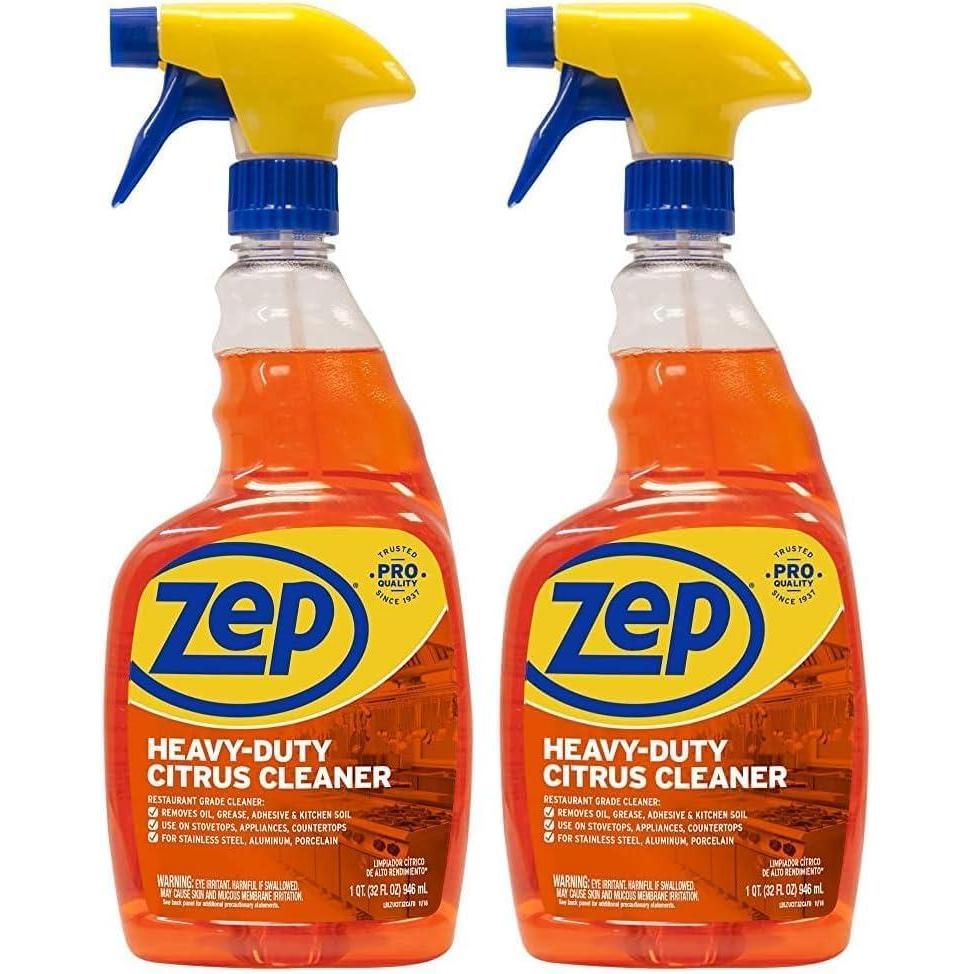 image:imageZep HeavyDuty Citrus Degreaser Cleaner Concentrate  1 Gallon Case of 4 ZUCIT128  Restaurant Grade Degreaser and Cleaner Removes Oil Grease Adhesive and Kitchen Soil on Stovetops Appliances32 Fl Oz Pack of 2