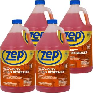 Zep Heavy-Duty Citrus Degreaser Cleaner Concentrate – 1 Gallon (Case of 4) ZUCIT128 – Restaurant Grade Degreaser and Cleaner Removes Oil, Grease, Adhesive, and Kitchen Soil on Stovetops, Appliances(128 Fl Oz (Pack of 4))