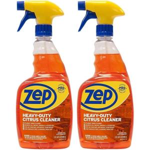 Zep Heavy-Duty Citrus Degreaser Cleaner Concentrate – 1 Gallon (Case of 4) ZUCIT128 – Restaurant Grade Degreaser and Cleaner Removes Oil, Grease, Adhesive, and Kitchen Soil on Stovetops, Appliances(32 Fl Oz (Pack of 2))